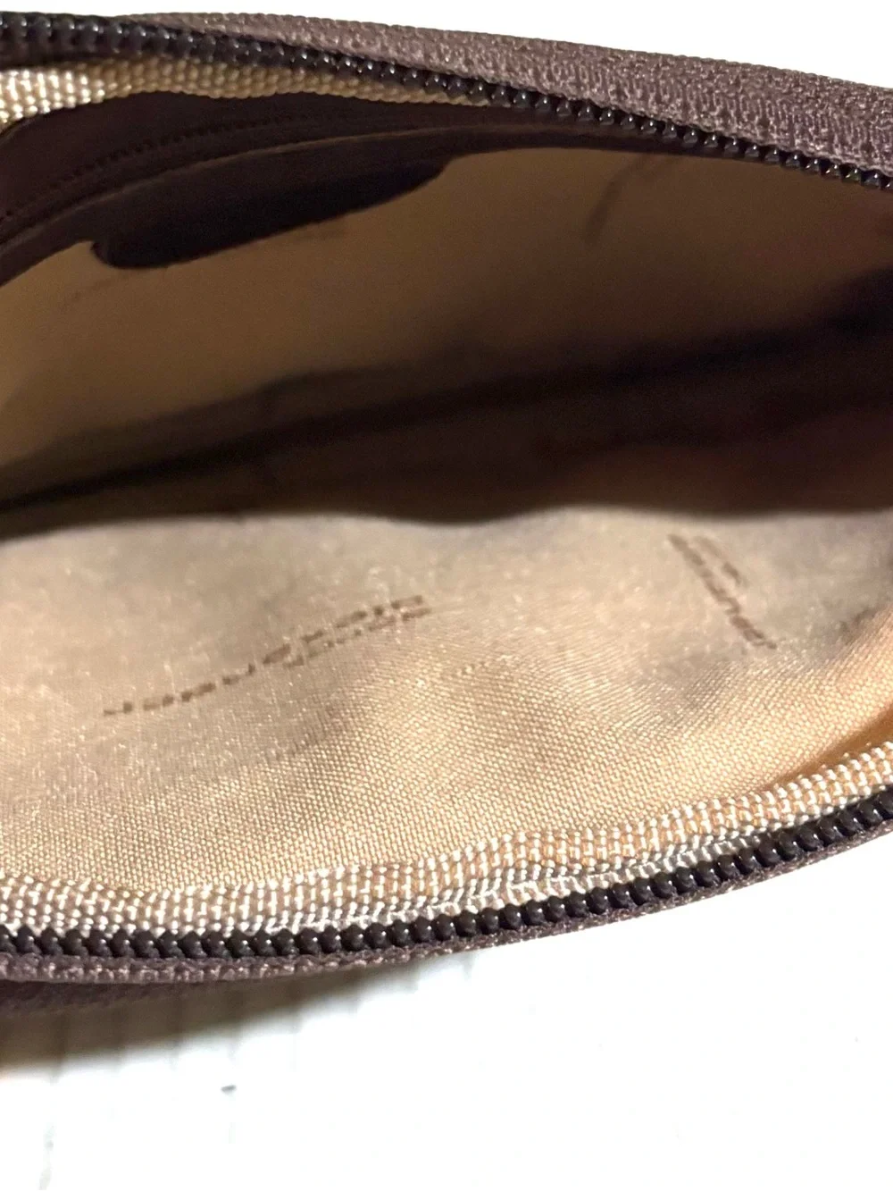 Classic unisex vintage Brown Leather Wristlet wallet clutch